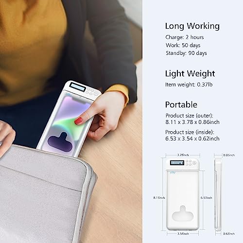 Ysky LOCKER03-CA-2024 Cell Phone Lock Box With Timer,Portable Timed Phone Lock Box For Iphone And Android Phones, Self-Control Timer Phone Locker To Help Kids,Students Focus Back thumb #1