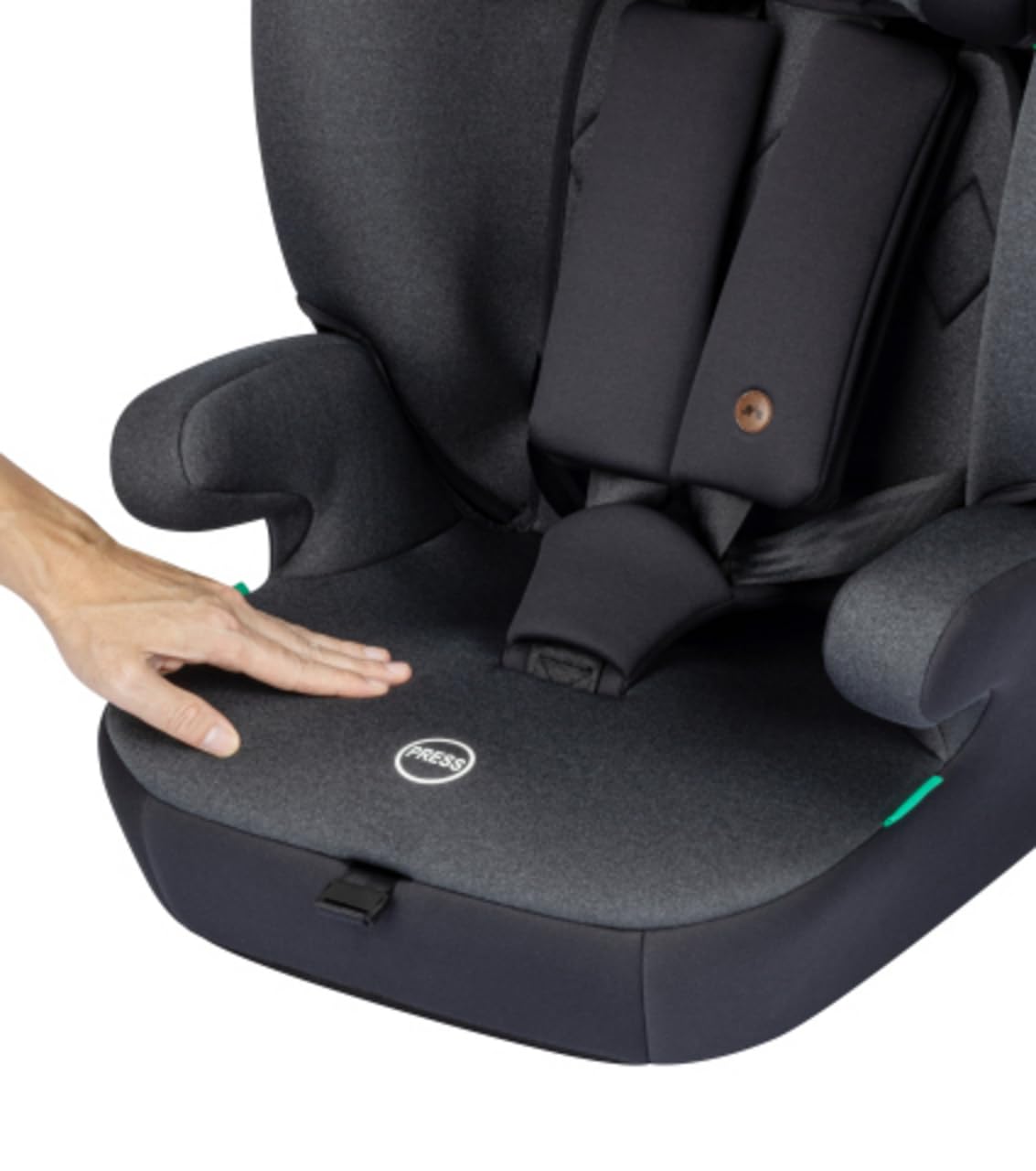 Bebeconfort Grow i-Safe - Asiento infantil para bebé de 9 a 36 kg, 15 M-12 J, 76 – 150 cm, elevador de asiento infantil, seguridad R129, protección contra impactos laterales, 11 posiciones para