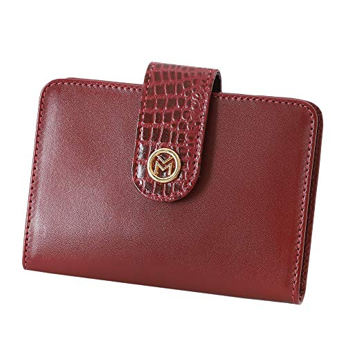 Carteira Feminina Couro Legítimo Porta Documentos 301 (Vermelho)