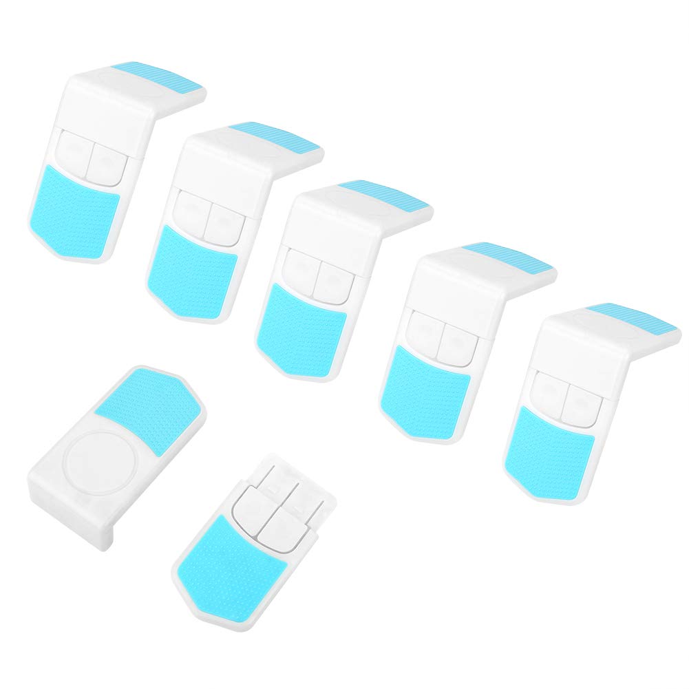 Child Safety Locks, 6Pcs Safety Lock Plastic Adhesive Baby Angle Shaped Locks Anti-Pinch Multi-Purpose Lock Keep Kid Safe for Drawer Cabinet Fridge