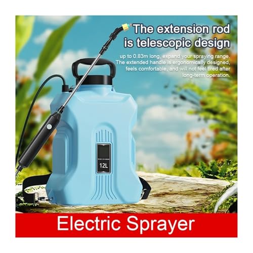 Pulverizador eléctrico de 12L verde tipo A para riego agrícola y mantenimiento de jardines 5