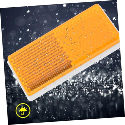 Reflector Adhesivo Rectangular para Vehículos Color Amarillo miniatura 2