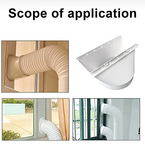 THATA AC-raamafdichtingsadapter, afvoerslangaansluiting voor draagbare airconditioning, aansluiting voor het… - Afbeelding 8