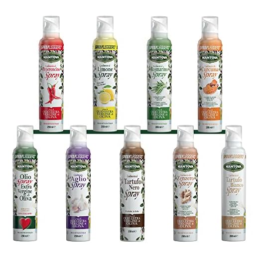 SPRAYLEGGERO Olio Extra Vergine di oliva e aromatizzati spray peperoncino, aglio, limone, rosmarino, zenzero, curcuma, tartufo nero, tartufo bianco