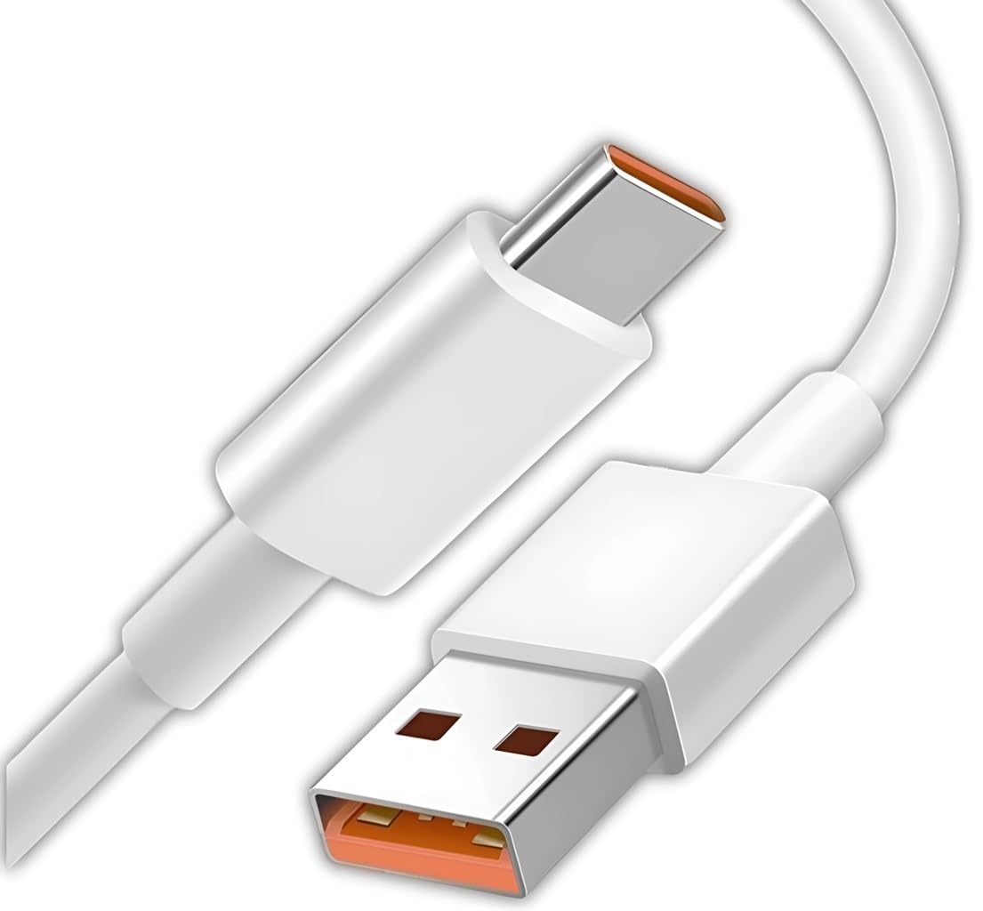 cablebasket 33w Fast Charger Type C MI Charger Type C 6A Type C Cable Quick Charging & Sync, Compatible 33W / 67W / 120W for Xiaomi Mi 10,10T Pro, Redmi Note 8,8Pro,9 Pro, Realme, Oppo, Vivo (White) (B0B3GQNRJS) Amazon Price History, Amazon Price Tracker