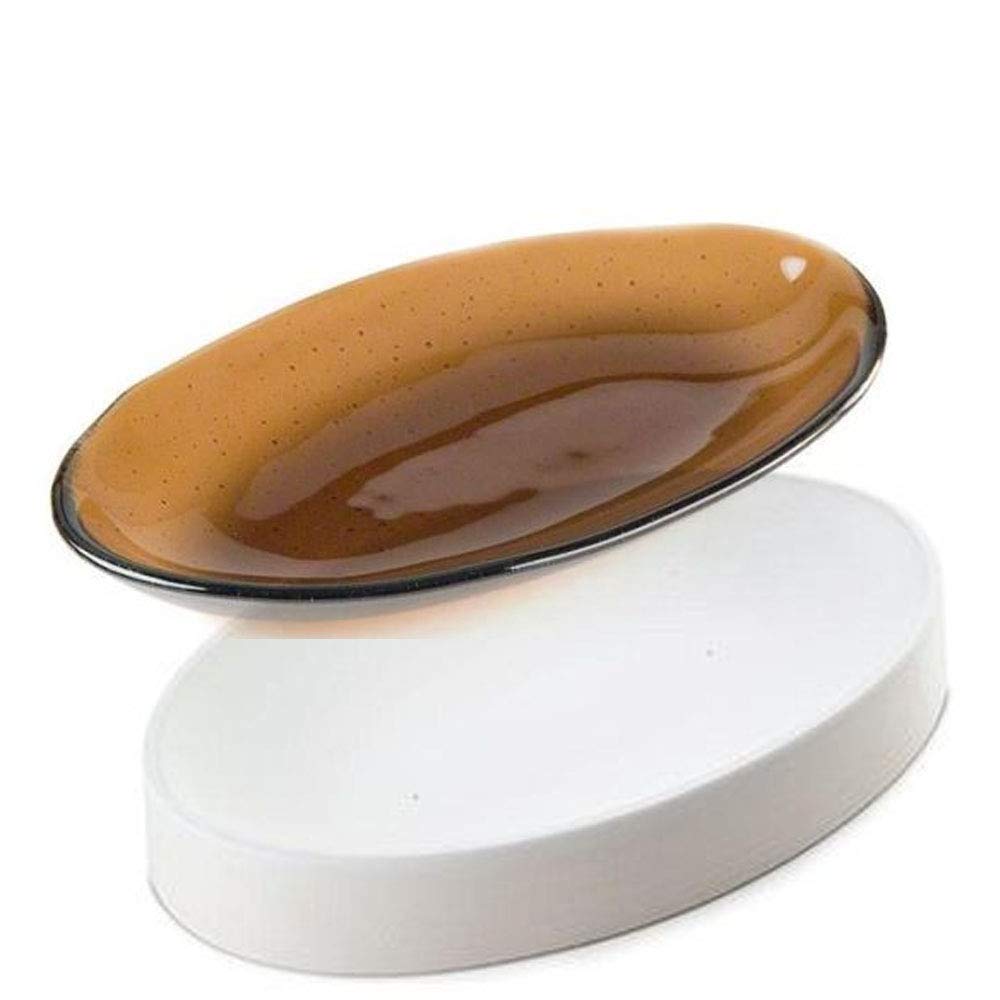 Bullseye Glass Fusing Mold Oval Dish 11.3