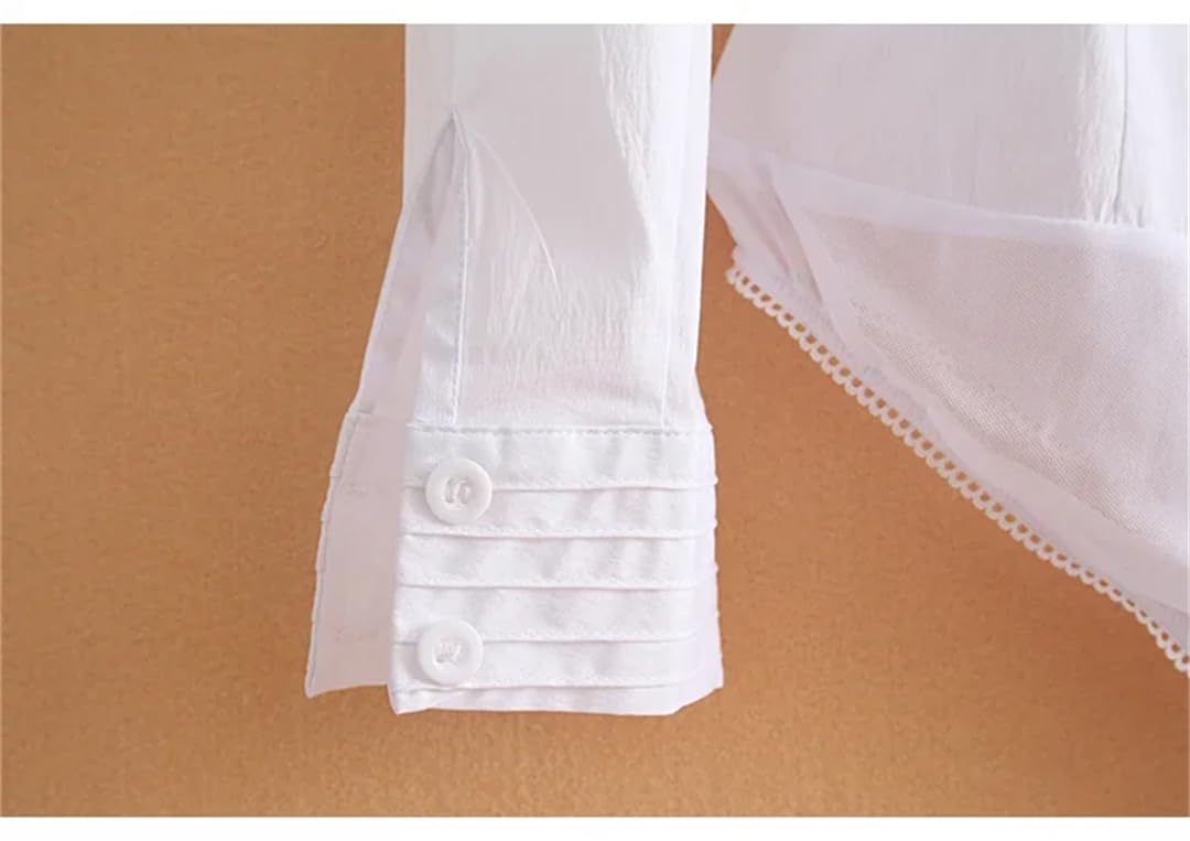 Body de manga larga para mujer, con botones de solapa, ajuste entallado