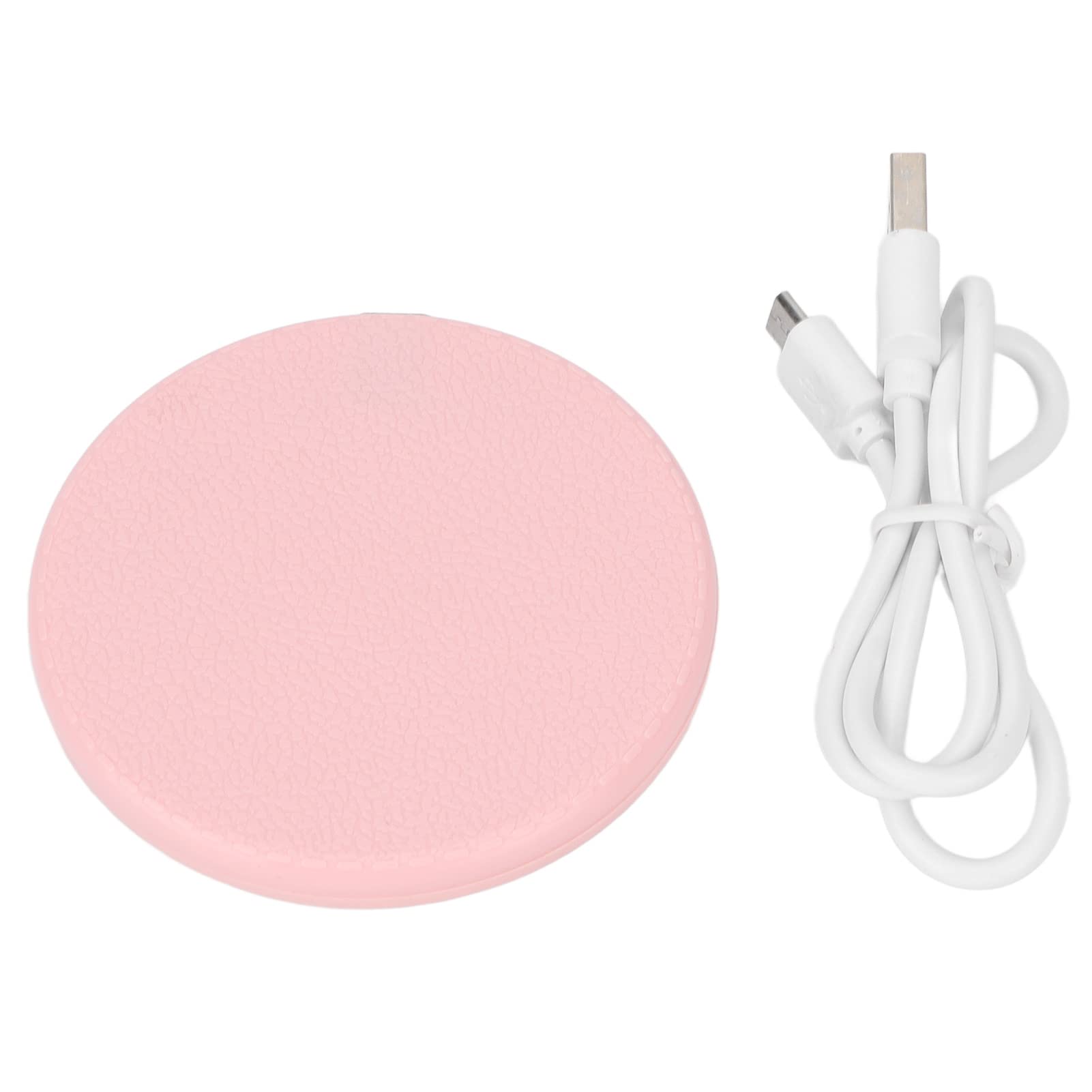 Electric Hand Warmer, USB Rechargeable Portable Pocket Hand Heater, Double Sided Heating Reusable Hand Warmer for Fishing Hiking Camping Skiing Traveling (Pink)