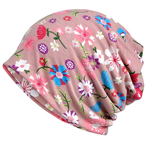 Image of Ababalaya Women's Kinds of Lace /Floral /Print /Cotton Chemo Cap Hair Loss Beanie Nightcap Pack