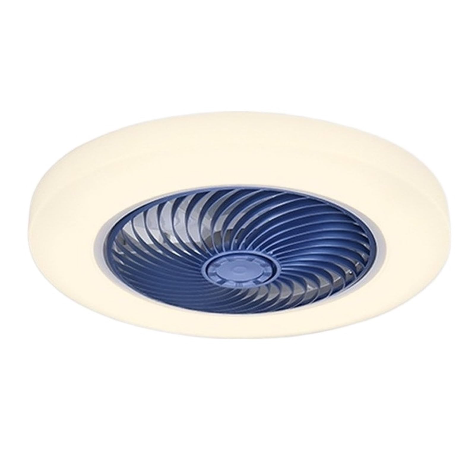 TRDEWR Intelligent Fan Light Ultra Thin Ceiling Light, Bedroom, Restaurant, Household Invisible Light Fan, Modern Nordic Electric Fan Good Light and Shadow Effects(Blue 52CM,with APP Control)