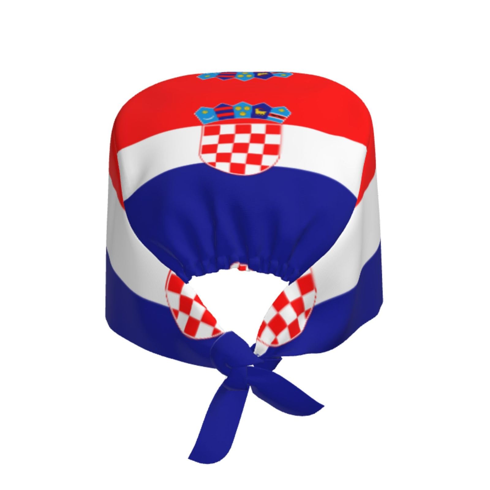 YYHWHJDE Breathable Work Hat Republic of Croatia Flag Prints Adjustable Comfortable Chef Hat for Women & Men Black