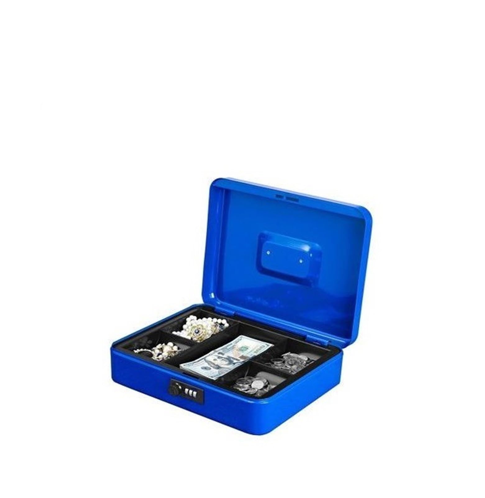 Safe Box, 300mm*240mm*90mm Password Steel Key Safe Box,With Lock Store Content Paper Piggy Bank A4 Document Boxes(Golden)