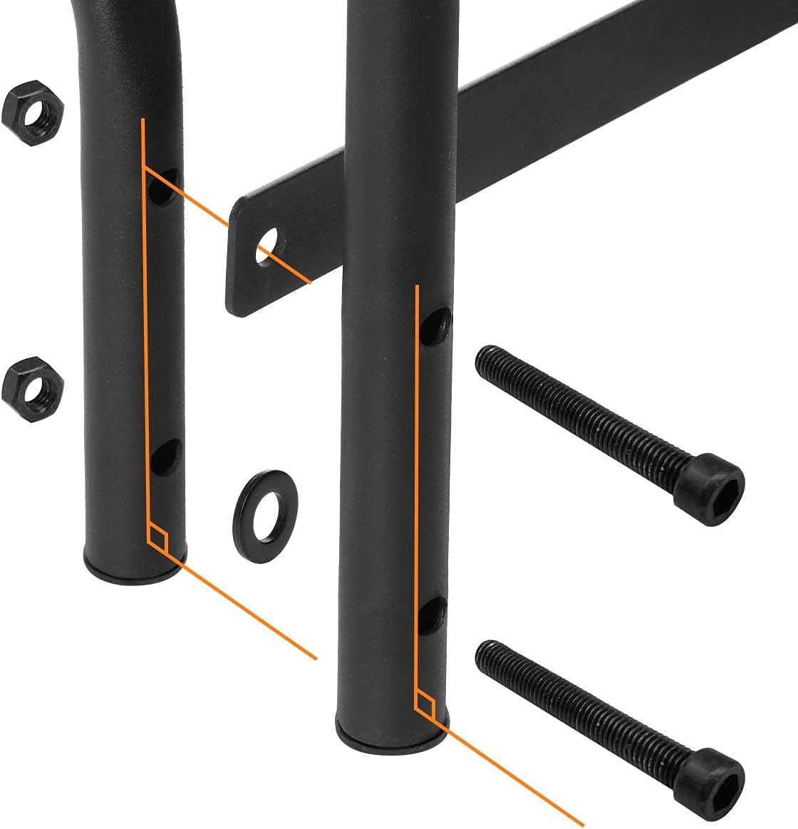 AKSG 8ft Firewood Rack Outdoor Heavy Duty Log Rack Firewood Storage Rack Fire Wood Rack Holder Steel Tubular for Indoor Outdoor Fireplace Tool for Patio Deck Log Storage Stand
