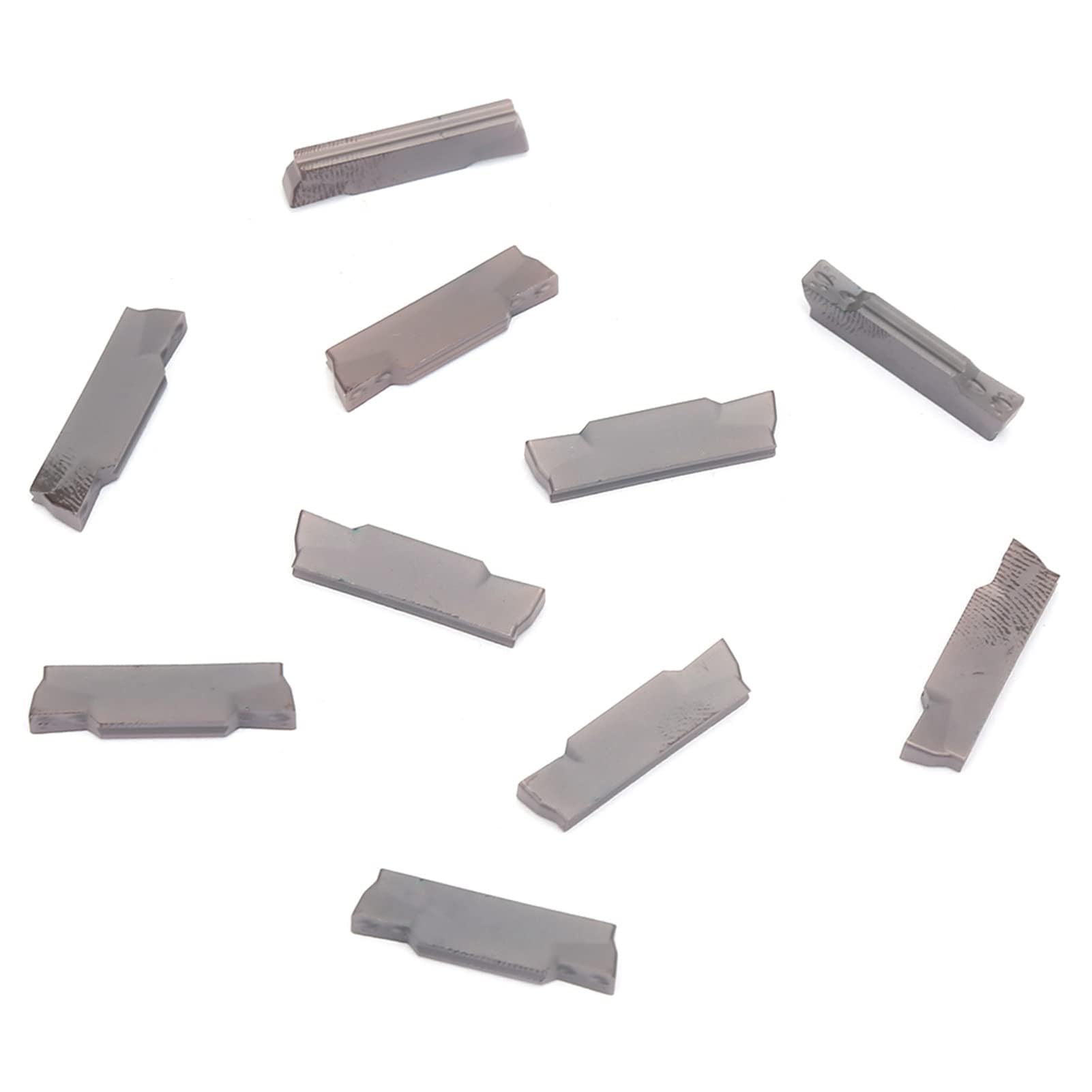 MGEHR1212-3 Portaherramientas de Corte de Ranurado de Torno con 10 Piezas de Insertos de 12x12 Mm