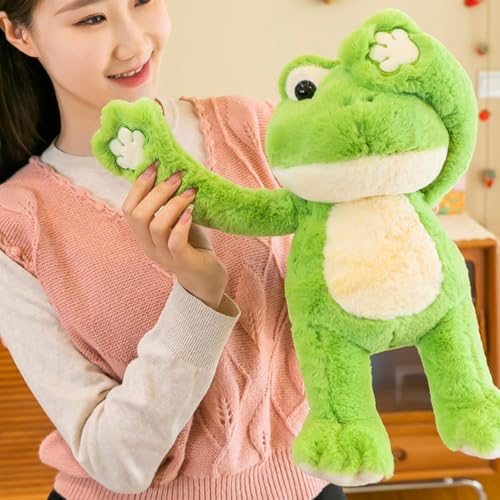 Ranas de peluche decorativas para evitar caídas en estantes y sofás 2