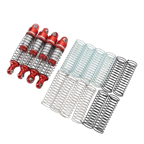 Dilwe RC-Sto&szlig;d&auml;mpfer-Set, 4 Sto&szlig;d&auml;mpfer | 12 Feder, RC-Sto&szlig;d&auml;mpfer-D&auml;mpfer f&uuml;r RC-Auto