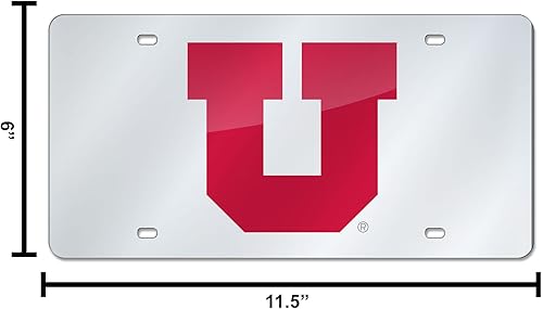 Miniatura 893 de Rico Industries Placa de matrícula de metal con incrustaciones láser de Florida Gators de la NCAA plateado,Alternativo,Negro -,Negro/Plata,Azul,azul