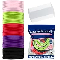 60 Stück Anti Laus Haargummi Set Mit Läusekamm Gegen Kopfläuse Buntes Elastisches Anti Läuse Haargummi Enthält Ätherische Öle Täglichen Haarschmuck für Frisch Duftendes Haar