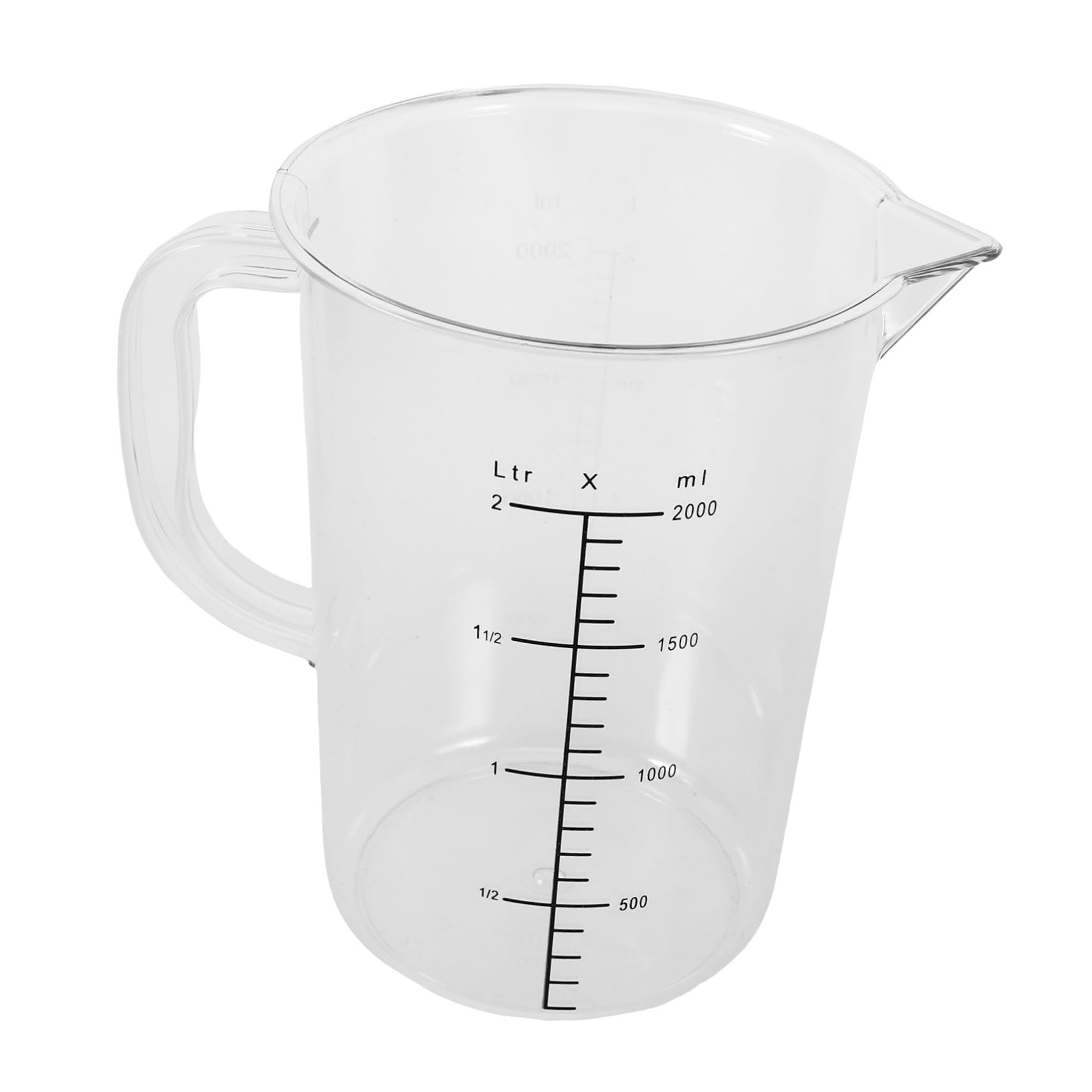 Gatuida 2pièces Grand Pichet à Mesurer Tasse Graduée Transparent Avec Poignée Ergonomique Pour Cuisine Boulangerie Et Cafés