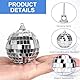 25 Stücke Disco Spiegel Ball,Discokugeln,Spiegel-Discokugel,Spiegelkugel,4 Größen 5/4/3/2cm,Glänzende Disco Ball,Hochwertige Discokugel,Diskokugel Deko,Spiegelkugeln Disco Kugel für Party Dekoration