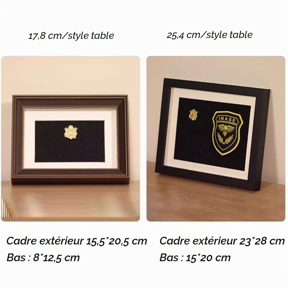 Présentoir de médailles Marathon, boîte à mémoire d'affichage de cadre photo 3D profond, vitrine d'ombre artisanale à suspendre,pour spécimens de médailles,fleurs,broche d'insigne de médaille d'art