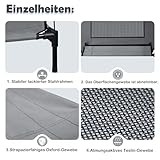 LILIIN Erhöhtes Hundebett Hundebett Haustierbett mit Dach, Hundeliege Outdoor mit Wasserdicht Dach & rutschfeste Fußpolster, für Außen und Innen, 76x61x76cm, M