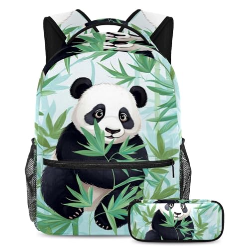 Sac à dos école grande capacité 2 pièces avec trousse pour ados