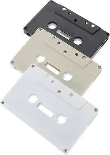 Cabilock Cinta de casete para pared, 3 piezas, decoración retro, cintas de casete en blanco para decoración del hogar para dormitorio y sala de estar