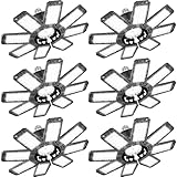 Garage Light 6 Pack - 240W 24000LM 6500K Garage Lights Ceiling LED with 8+1 Deformable Panels, E26/E27 Screw Socket in LED Shop Light for Workshop, Basement, Gym, Barn, Warehouse etc Bay Lighting