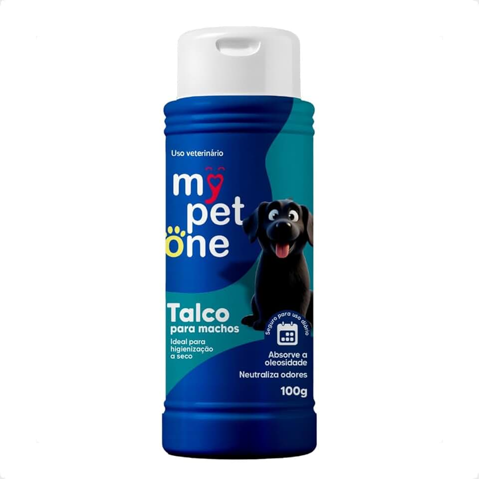 Talco Higiênico Perfumado 100g Para Cães Macho Mypetone