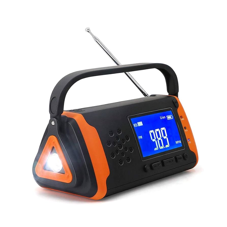 大容量4000mAhバッテリー搭載の手回しソーラー防災ラジオ Amazon.co.jp: 防災ラジオ 多機能 手回し充電 4000mAh大容量