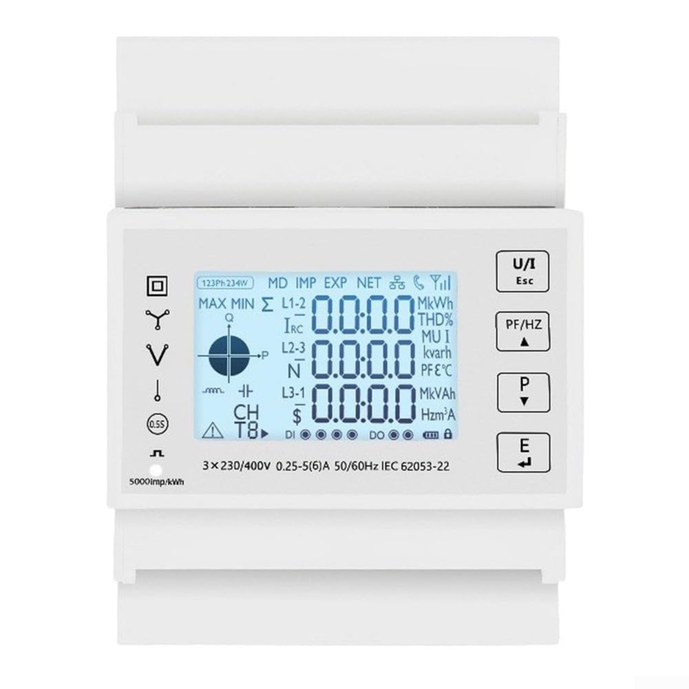 Energiezähler 3-Phasen 230V mit Touchscreen