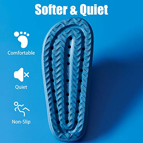 Image of rosyclo Cloud Slippers for Women and Men, Pillow House Slippers Shower Shoes Indoor Slides Bathroom Sandals, Ultimate Comfort, Lightweight, Thick Sole, Non-Slip, Easy to Clean