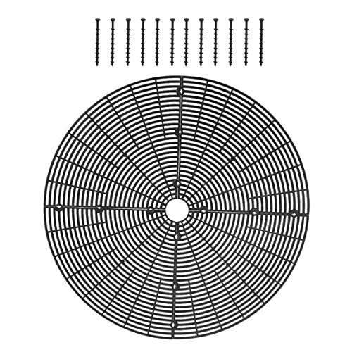 Griglia in pentola vegetale, 1 Pezzi di Protezione del Terreno vegetale vegetale, Copertura per Vaso vegetale 52 cm, Copertura del Terreno della pentola di Fiori con 12 bulloni, Tappo da scavo del ga