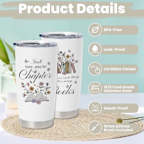 Stainless Steel Tumbler for Book Lovers - Perfect Gift for Readers - Image 5
