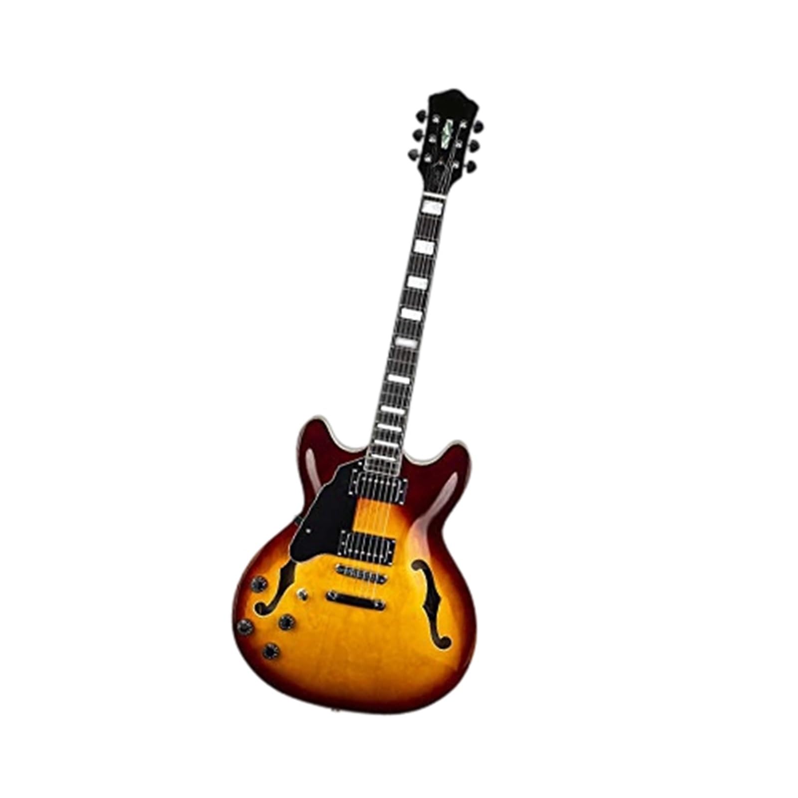 6 Strunowa Gitara Elektryczna Dla Leworęcznych Pełnowymiarowa Półpusty Korpus Zestaw Gitar Elektrycznych