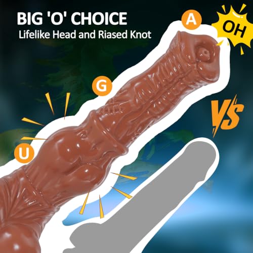 Realistic 9 Inch Horse Dildo with Knot Beginner Friendly Animal Toy - Image 3