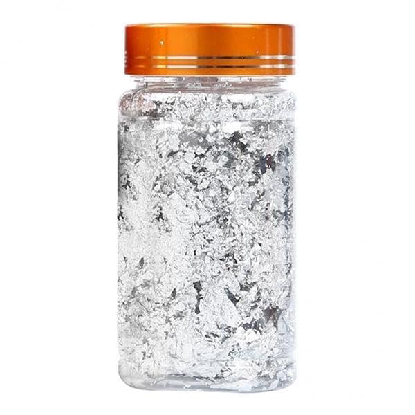 Bnf® 2xGold Leaf Flake Huge Beautiful Flakes for Crafts Nail Art 3g Silver Health & Beauty Nail Care Manicure & Pedicure Nail Art Accessories-picture-44