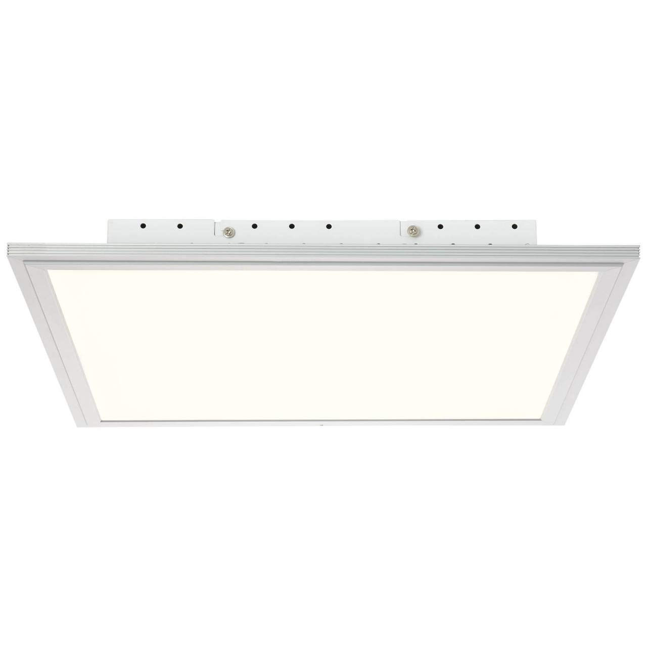Brilliant Flat WiZ Connected LED Deckenaufbau-Paneel 42x42cm quadratisch Panel dimmbar App-Steuerung CCT Einstellung der Lichttemperatur flächiges Licht Nachtlichtfunktion alu/weiß 2500 Lumen