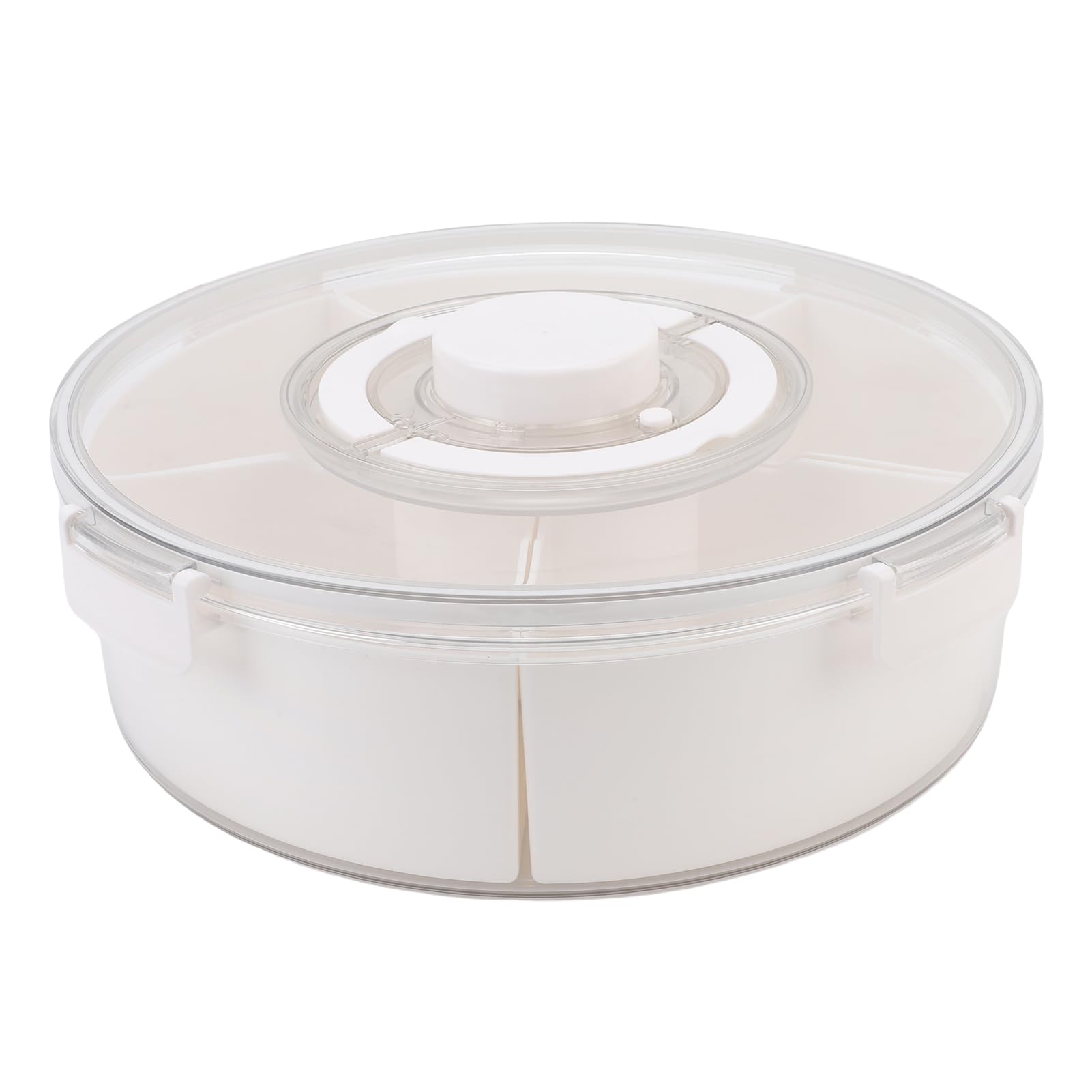 Jenngaoo Scatola Portasnack Sottovuoto, Vassoio Divisorio Ermetico con Coperchio 6 Scomparti Rimovibili per Frutta Noci Snack Intrattenimento Feste Picnic Famiglia Dimensioni 32.5x