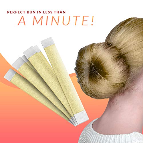 Andlane Women's Hair Bun Maker Tool - French Twist Hair Fold Wrap Snap Hair Accessories (3 Blonde) #TOP2