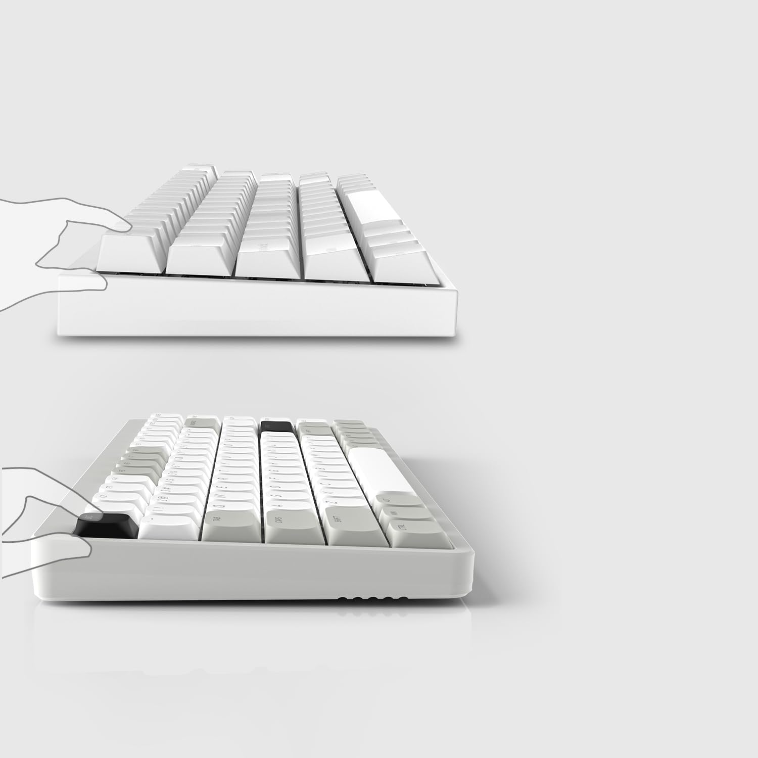 Amazon | 143キー キーキャップ XVX ロープロファイル PBT キー