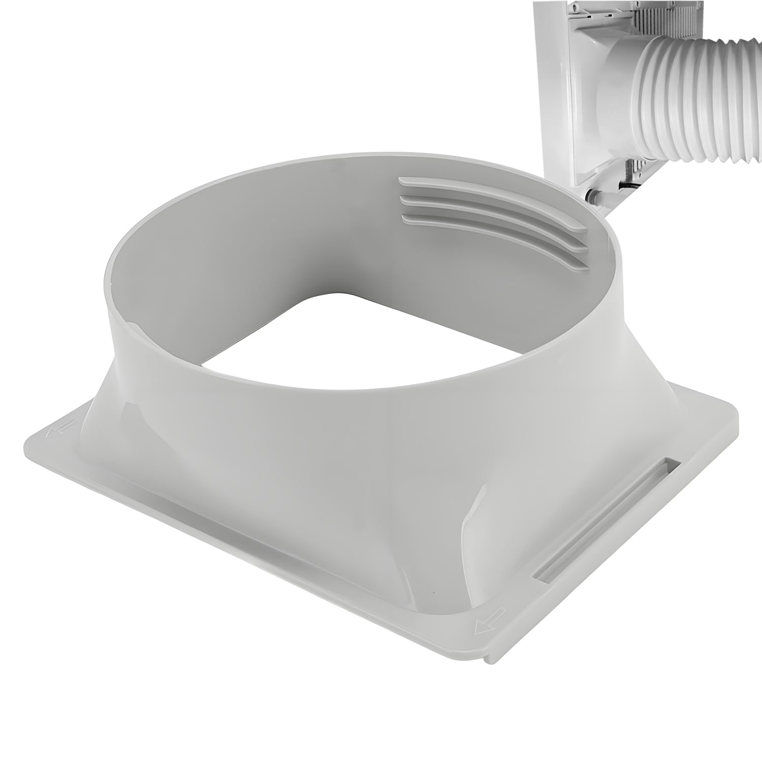 Accoppiatore Per Tubo di Scarico Per Condizionatore D'aria Portatile Adattatore Finestra Connettore Tubo Unità A/C Adattatore Per Finestra da Quadrato a Rotondo Porta,Adatto Diametro 150mm/5,9 pollici
