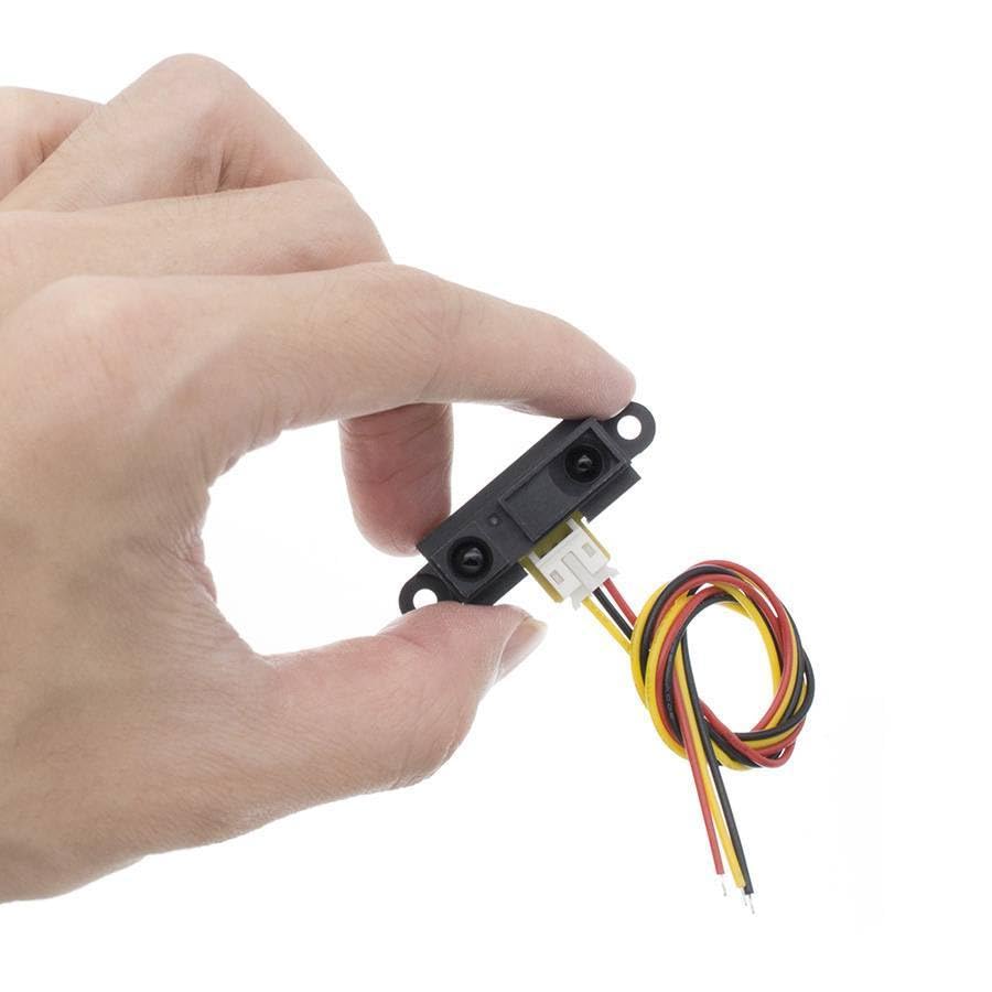 10pcs/lot GP2Y0A21YK0F 100% 2Y0A21 10-80cm Infrared Distance Sensor (Including Wires)