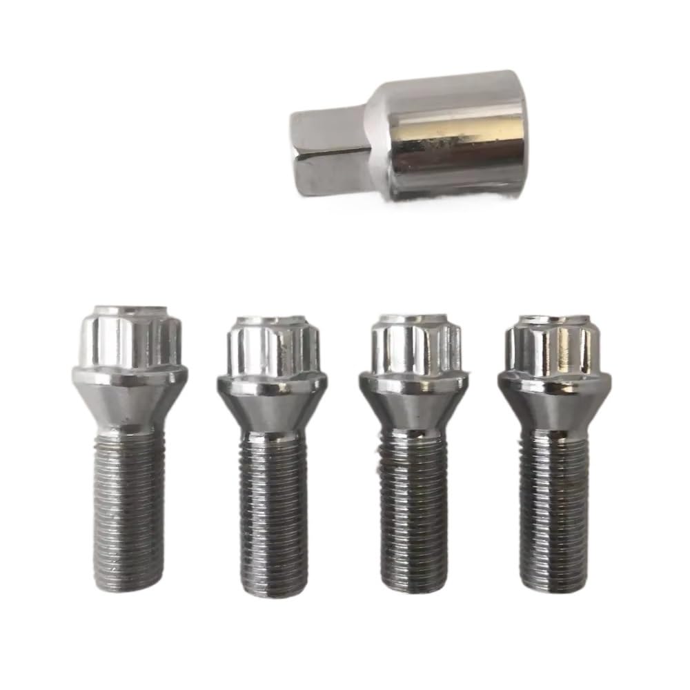 Pernos de rueda para MG M14*1.5 con tornillos de tuerca antirrobo y llave de bloqueo llanta 6