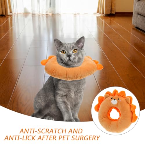 Collar de recuperación para gato para comer y dormir cómodamente en el postoperatorio 8