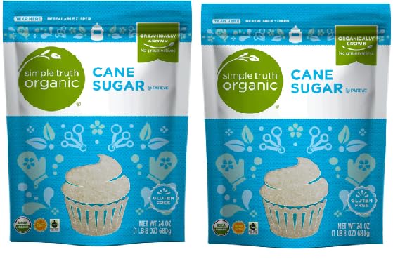 Organic Cane Sugar (2 Bags, 24 oz. each)
