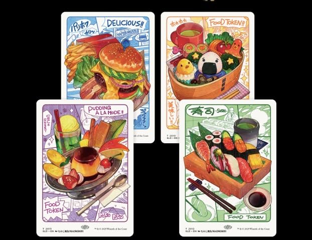 Amazon.com: MTG Secret Lair: Food Tokens - Oishii! (Non-Foil