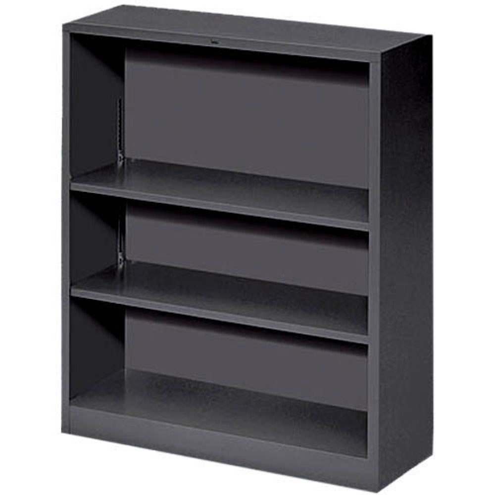 HON Brigade Steel Bookcase, 3 Shelves, Putty