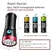 BESTSUN Super Power LED Flashlight Ultra Bright 5000 Lumen Tactical Flashlight Torch with 16 LED & 3 Lighting Modes, Waterproof Handheld Light for Camping Outdoor (Batteries Not Included)
